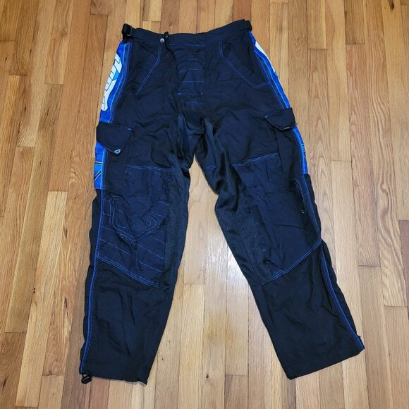 DYE Proto Paintball Pants Small S 28-34 Men's Black Blue Vintage - Picture 1 of 6